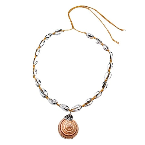 collier pendentif coquillage