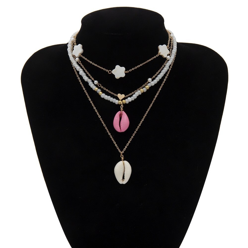 collier pendentif coquille pas cher
