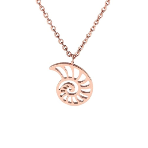 Collier pendentif escargot