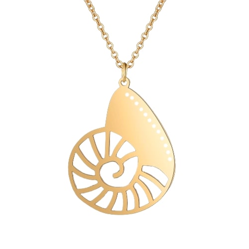collier pendentif escargot