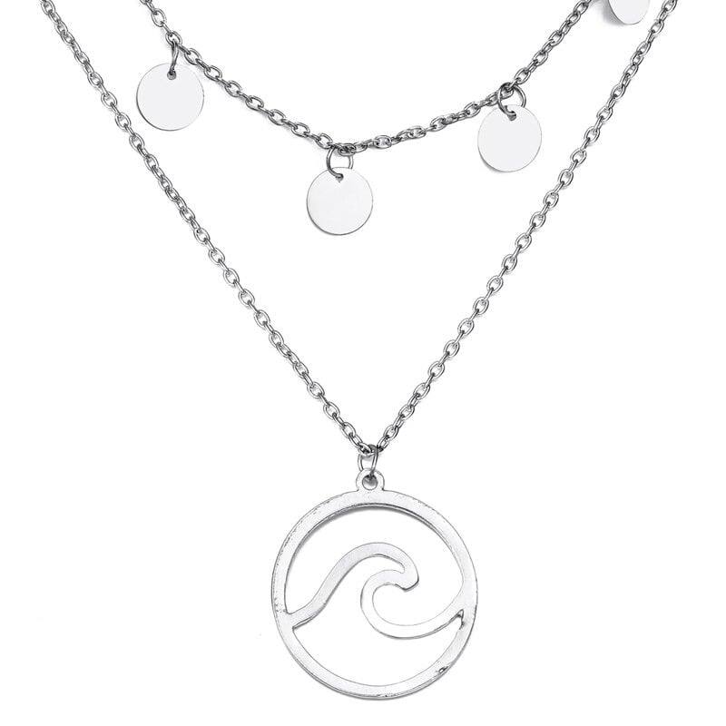 Collier Coquillage <br> Pendentif Vague