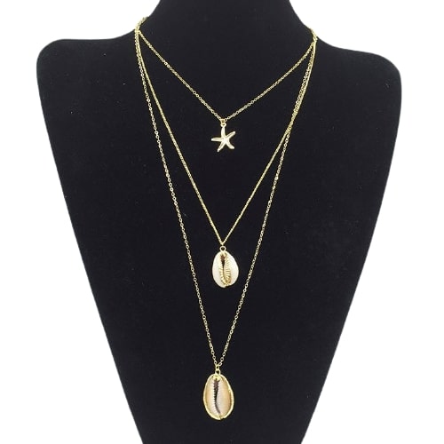 Collier pendentif cauri