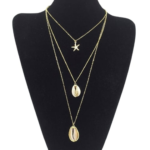 Collier pendentif cauri