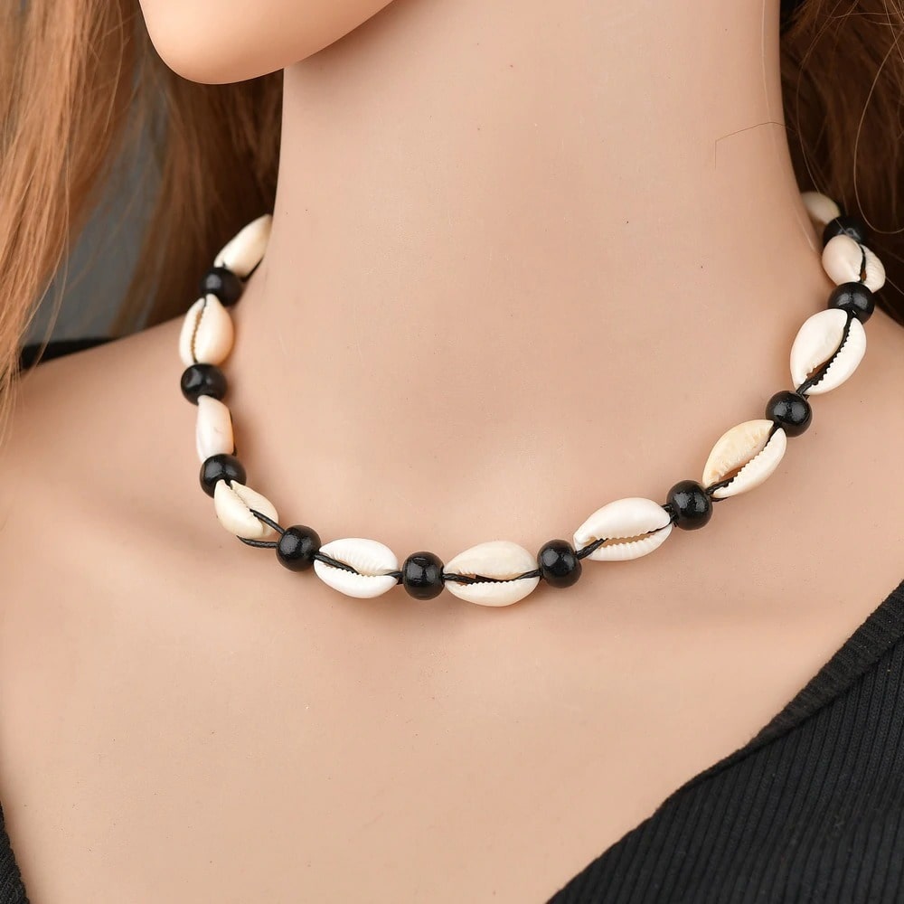 collier perle coquillage