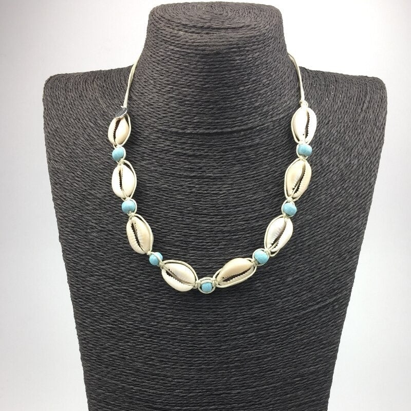 Collier perle coquillage