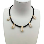 Collier perle noir et blanc