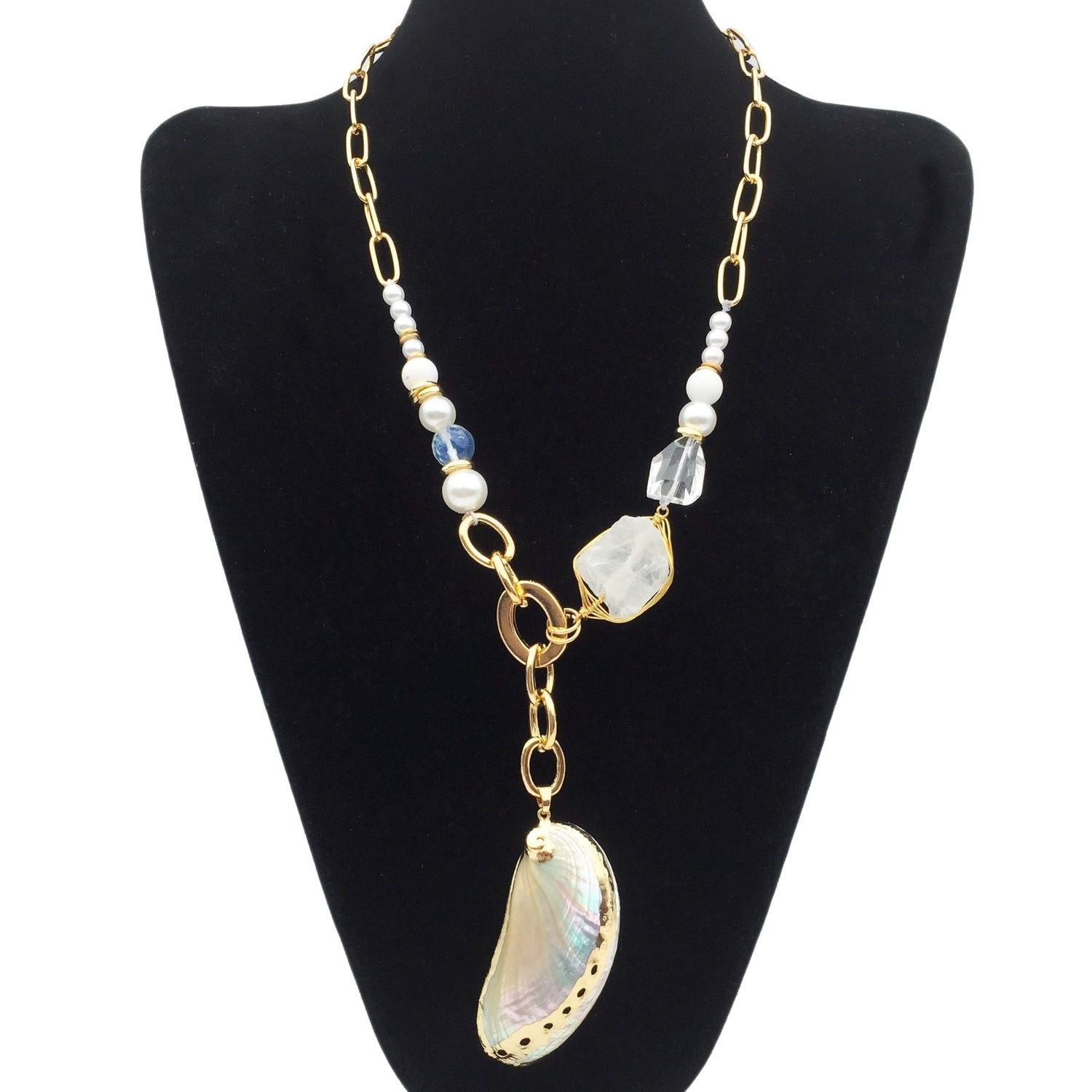 Collier perles fantaisie