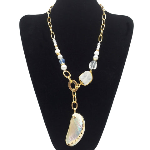 Collier perles fantaisie