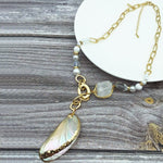 Collier plage blanc