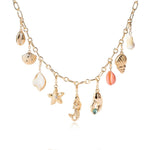 collier plage et coquillage
