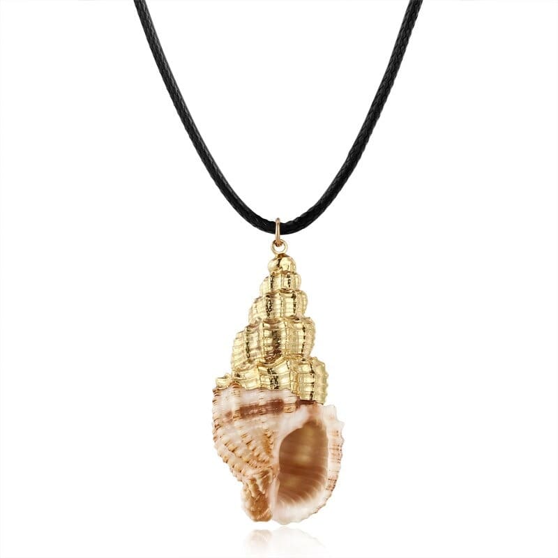 collier plage cordon noir