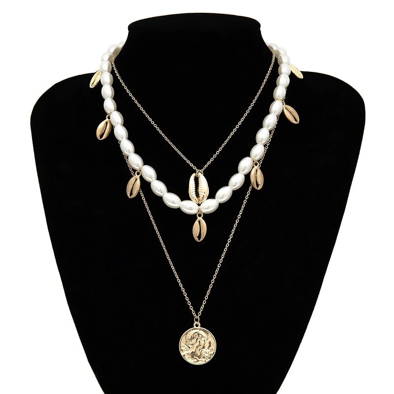 Collier porcelaine femme