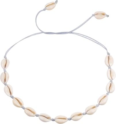 Collier ras du cou blanc