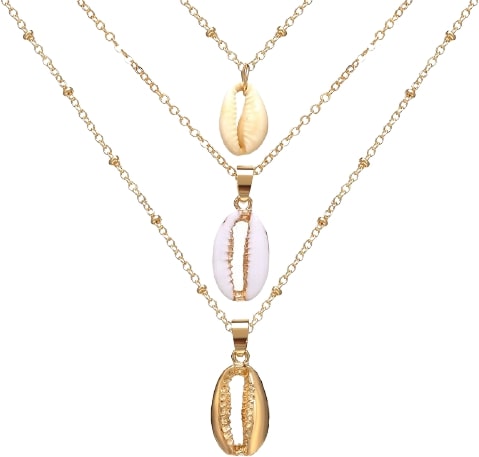 Collier triple cauris