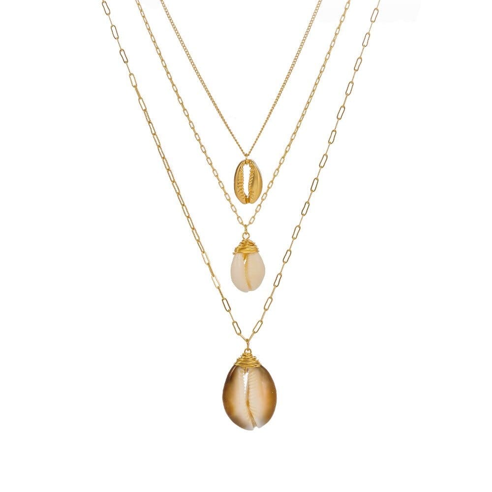 collier triple cauris