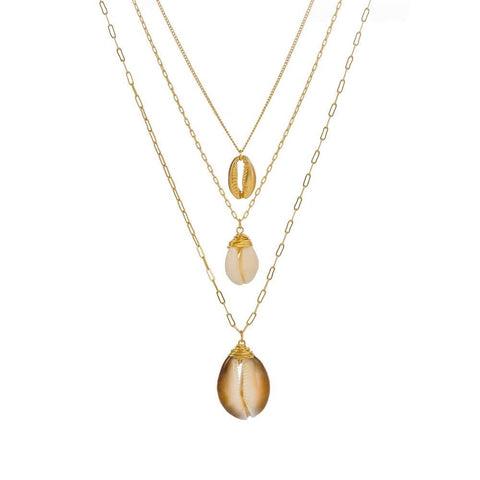 collier triple cauris