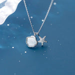 coquillage pendentif argent