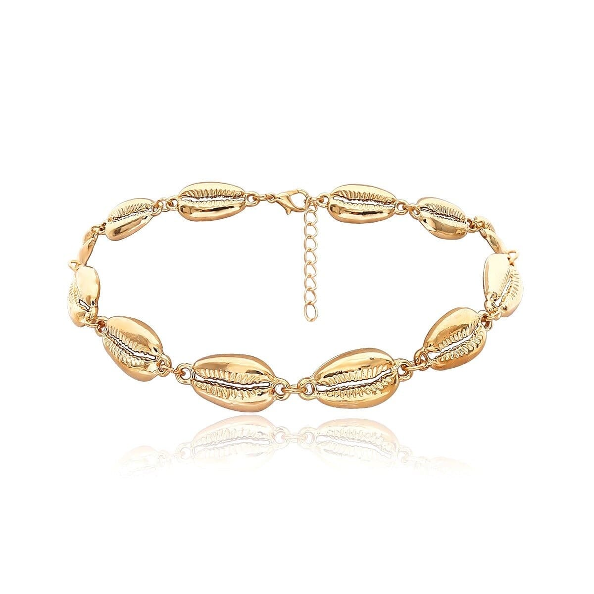 Acheter un collier coquillage doré