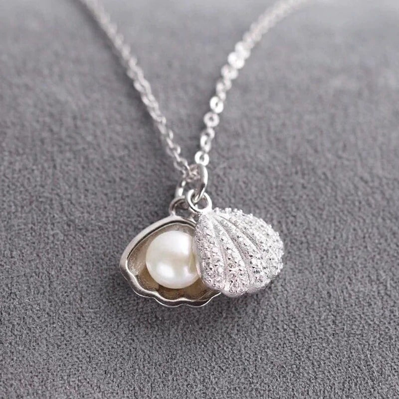 pendentif argent coquillage