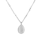 Pendentif cauri argenté