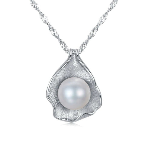 Perle de coquillage argent