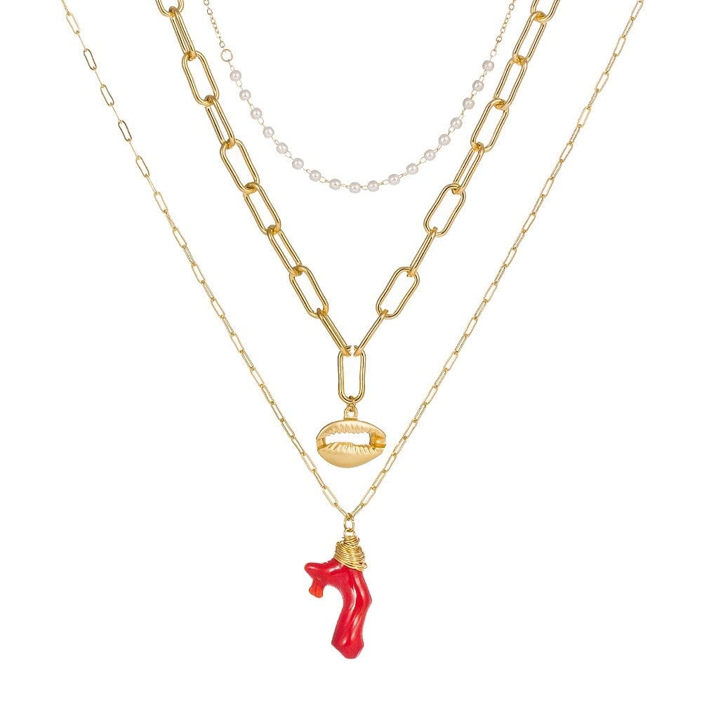 collier corail rouge